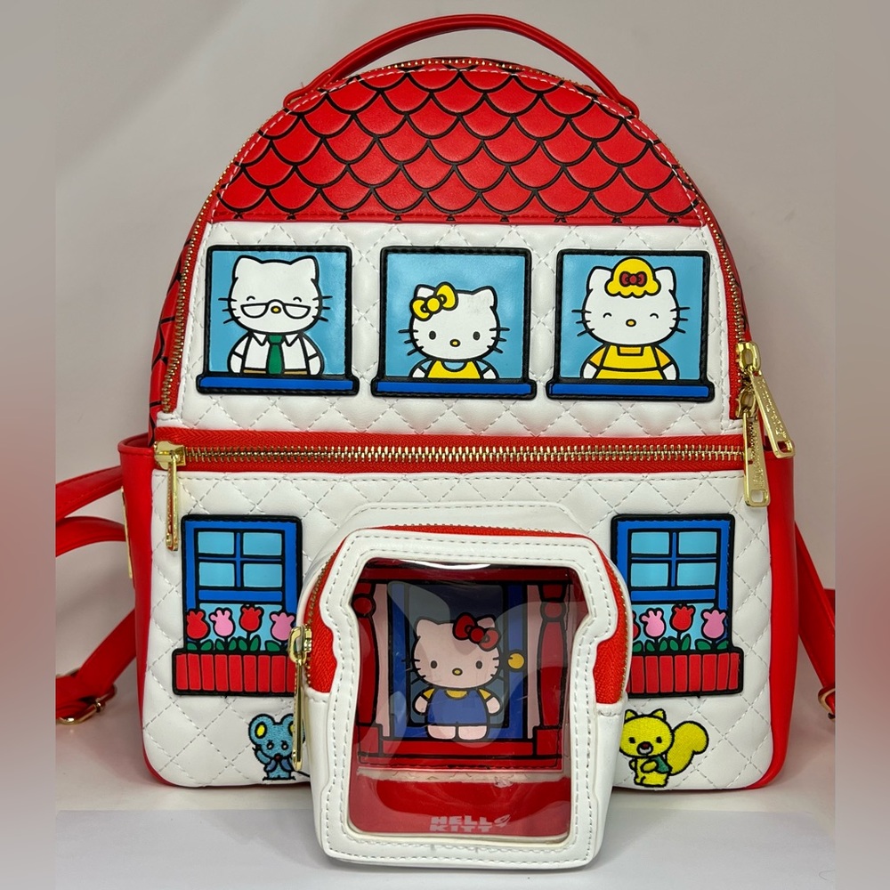 Loungefly Hello Kitty House Funko Pop Mini Backpack Limited Ed NYCC 2020 Sanrio - Picture 2 of 14